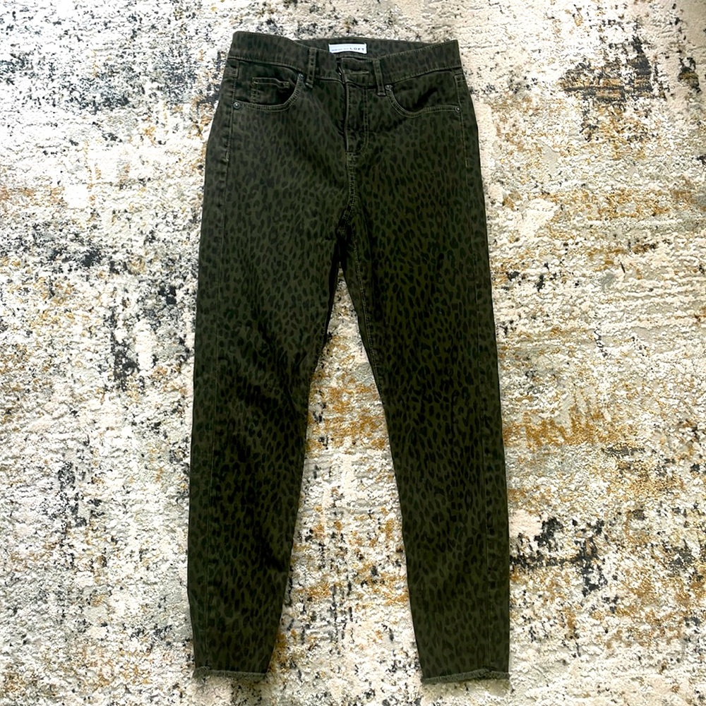 Loft Leopard Jeans